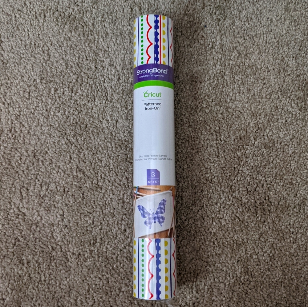 Cricut Patterned Iron On NWT